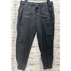 Orvis Women's Black Large Midweight Relaxed Fit Tencel Jogger Pants Pull-On